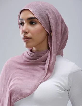 Ruffled Hijab – Lilac Purple