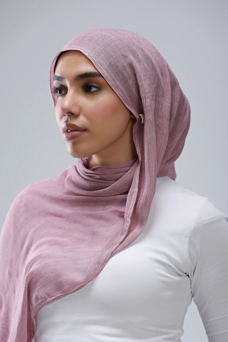 Ruffled Hijab – Lilac Purple
